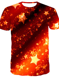 Men S Daily Street Exaggerated Plus Size T Shirt 3d Print Round