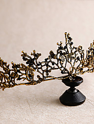 cheap -Tiaras Wreaths Crown Masquerade Retro Vintage Gothic Alloy For Black Swan Cosplay Halloween Carnival Women&#039;s Costume Jewelry Fashion Jewelry