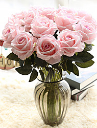 cheap -1branch 8*51cm Beautiful Rose Artificial Flowers Silk Small Bouquet Party Spring Wedding Decoration Fake Flower