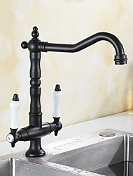 cheap -Kitchen faucet - Single Handle One Hole Electroplated Standard Spout Centerset Contemporary Kitchen Taps