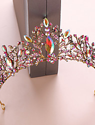cheap -Alloy Crown Tiaras / Hair Accessory with Rhinestone / Glitter 1 PC Wedding Headpiece