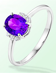 cheap -Ring Daily Green Purple Red Platinum Plated Alloy Stylish 1pc AAA Cubic Zirconia / Women&#039;s