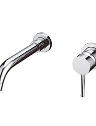 cheap -Bathroom Sink Faucet - High Quality Simple Design Silver Chrome Basin Faucet Brass Bathroom Sink Mixer Wash Tap