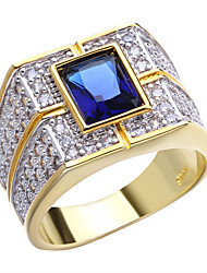 cheap -1pc Band Ring Ring For Men&#039;s Men Women Blue Festival Alloy