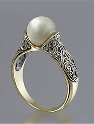 cheap -Ring Daily Silver Platinum Plated Alloy Stylish 1pc Pearl / Women&#039;s