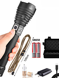 cheap -L-16 Flashlight Kits Handheld Flashlights / Torch Waterproof 300 lm LED LED 1 Emitters 3 Mode with USB Cable with Batteries and Chargers Waterproof Portable Wearproof Durable Camping / Hiking