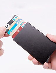 cheap -Credit Card Holder Women Rfid Wallet Metal Case Porte Carte Men Slim Anti Protect Travel ID Cardholder Card Holder with Money Pocket Pop Up Wallet