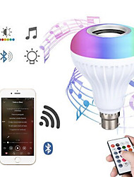cheap -Bluetooth Light Bulb Speaker 12W Smart LED Music Play Bulb E27 E26 B22 BaseColorfulWireless RGB LED Light Bulbs With 24 Keys Remote Control for Bar Decoration Home KTV Party Restaurant