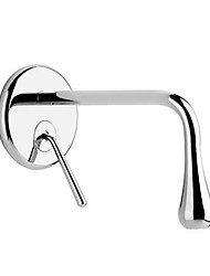 cheap -Bathroom Sink Faucet - Chrome Finish Wall Mounted Single Handle Contemporary Bath Basin Mixer Taps