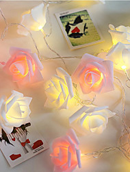 cheap -Garland Artificial Flower Rose Fairy Lights Bouquet String Lights for Wedding Valentine‘s Day Decoration 1M 10LEDs