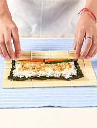 cheap -3pcs Bamboo for Roll Sushi Curtain Making Seaweed Rolls Rice Bowl Lunch Accessories Sushi Rocket Tube