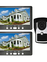 cheap -Wired 7 Inch Hands-free 800*480 Pixel One To Two Video Doorphone