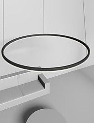 cheap -80CM LED Pendant Light Geometrical Circle Design Nordic Modern Simple for Dinning Room Bedroom Entry Aluminum Frame Acrylic Black White Gold Coffee 40W