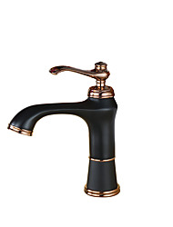 cheap -Bathroom Jade Marble Sink Faucet - Widespread / Rotatable Chrome / Oil-rubbed Bronze / Gold Deck Mounted Single Handle One HoleBath Taps