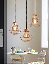 cheap -21 cm Single Design Pendant Light Metal Electroplated Country Nordic Style 220-240V