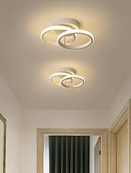 cheap -1-Light 24cm LED Ceiling Light Circular Design Simple Ring Corridor Lamp Aluminum for Bedroom Lamp Guest Room Balcony  110-120/220-240 22W