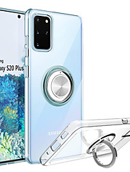 cheap -Phone Case For Samsung Galaxy S22 Ultra Plus S20 Clear Ultra Thin Soft Phone Case with 360 Rotation Ring Holder Magnetic Kickstand Shockproof Anti-Scratch Cover Note 10 Note 10 Plus