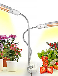 cheap -Grow Light for Indoor Plants LED Plant Growing Light LED Plant Grow Light Sunlike Full Spectrum 45W E27 Dual Head Flexible Gooseneck for Greenhouse flower Phyto lamp