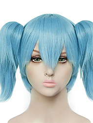 blue anime wig