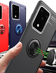 cheap -Metal Finger Ring Holder Soft Silicone Phone Case For Samsung Galaxy S22 Ultra Plus S20 S10 Plus 5G S10e S8 S9 Plus Note 10 A7 Shockproof Back Cover