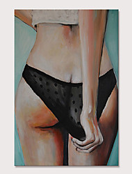 cheap -Oil Painting Hand Painted Vertical People Nude Modern Rolled Canvas (No Frame)
