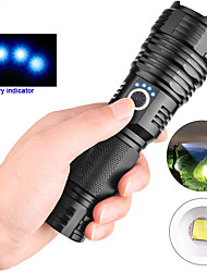 cheap -xhp50 LED Flashlights / Torch Waterproof 3000 lm LED LED 1 Emitters 5 Mode with USB Cable Waterproof Professional Durable Creepy Camping / Hiking / Caving Everyday Use Cycling / Bike USB Natural