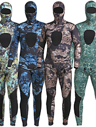 cheap -MYLEDI Men&#039;s Full Wetsuit 3mm SCR Neoprene Diving Suit Thermal Warm UPF50+ Anatomic Design High Elasticity Long Sleeve 2 Piece - Swimming Diving Surfing Scuba Camo / Camouflage Autumn / Fall Spring
