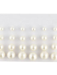 cheap -Stud Earrings Dangle Earrings For Unisex Casual Daily Pearl Imitation Pearl Imitation Diamond Drop Ball White / Black Pearl