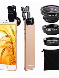 cheap -Phone Camera Lens Fish-Eye Lens Wide-Angle Lens Macro Lens 10X Macro 25 mm 0.02 m 180 ° Cool for Samsung Galaxy iPhone