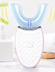 economico -Spazzolino elettrico sonico automatico intelligente a 360 gradi spazzolino da denti tipo u ricarica usb sbiancamento dei denti luce blu