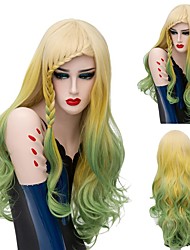 yellow costume wig