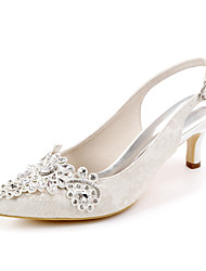 1 2 Heel Ivory Wedding Shoe 