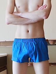 cheap -Men&#039;s Normal Basic Boxers Underwear Briefs Underwear Micro-elastic Low Waist 1 PC Light Blue M