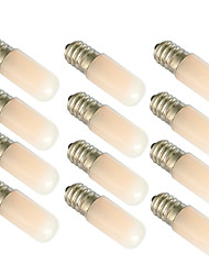 cheap -12pcs 1.5 W LED Globe Bulbs 90 lm E14 E12 T10 2 LED Beads Warm White White 180-265 V