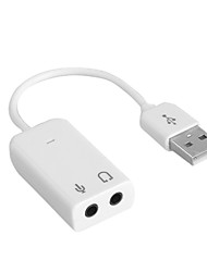 cheap -New USB 2.0 External Sound Card Virtual 7.1 Channel 3D Mini Audio Adapter For Microphone Headphone Soundbox