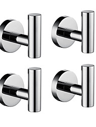 cheap -Robe Hook New Design / Adorable / Creative Contemporary / Modern Low-carbon Steel / Stainless Steel / Iron / Metal 4pcs - Bathroom Wall Mounted