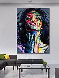 cheap -Wall Art Canvas Prints Posters Painting Artwork Picture Portrait Beauty Woman Face Home Decoration Décor Rolled Canvas No Frame Unframed Unstretched