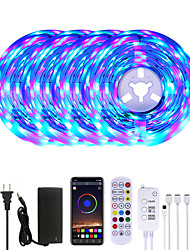 cheap -20M LED Strip Lights RGB LED Light Strip Music Sync 1200LEDs LED Strip 2835 SMD Color Changing LED Strip Light Bluetooth Controller and 24 Key Remote LED Lights for Bedroom Home Party