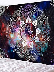 cheap -Mandala Bohemian Wall Tapestry Art Decor Blanket Curtain Hanging Home Bedroom Living Room Dorm Decoration Boho Hippie Psychedelic Floral Flower Lotus Moon Star Indian