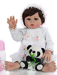 cheap -KEIUMI 19 inch Reborn Doll Baby &amp; Toddler Toy Reborn Toddler Doll Baby Girl Gift Cute Washable Lovely Parent-Child Interaction Full Body Silicone 19D21-C364-T11 with Clothes and Accessories for