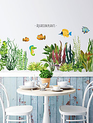 cheap -Green Grass Wall Stickers Decorative Wall Stickers, PVC Home Decoration Wall Decal Wall Decoration / Removable 35*90CM