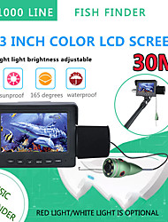 cheap -30M 1200TVL Fish Finder Underwater Fishing Camera 4.3 inch Monitor 6PCS 6W IR LED Night Vision Camera For Fishing