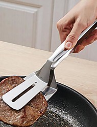 cheap -Barbecue Tongs Stainless Steel Fried Steak Shovel Fish Spatula Meat Clips Bread Clamp Kitchen Tools Accessories