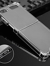 cheap -Samsung Galaxy Z Flip Folding Transparent Four-corner Anti-fall Mobile Phone Case TPU Removable Non-yellow Transparent Protective Case