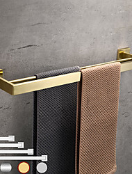 cheap -Towel Rail Rack Holder Bathroom Double Pole Bar Stainless Steel Wall-mounted Shelf Hardware Accessories 2-tiler Tower Bar 30/40/50/60cm
