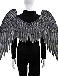 cheap -Angel Wings Cloak Adults&#039; Women&#039;s Cosplay Halloween Halloween Festival / Holiday Nonwoven White / Black Women&#039;s Men&#039;s Easy Carnival Costumes