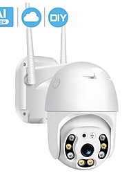 cheap -BESDER 1080P Full-color Night Vision IP Outdoor Cameras Speed Dome Wifi IP Security Cameras 2MP H.265 Audio PTZ Wireless AI Security Cameras Cloud-SD Slot ONVIF Security CCTV Cameras
