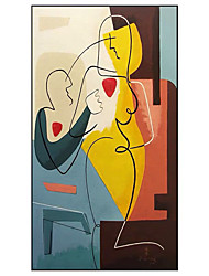 cheap -100% Hand painted Pablo Picasso Style Oil Painting on Canvas Cuadros Posters Wall Picture for Living Room Decor Rolled Without Frame