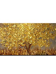 cheap -100% Hand painted Large Modern Canvas Art Oil Painting Golden Tree Paintings For Home Living Room Hotel Decor Wall Art Picture Rolled Without Frame