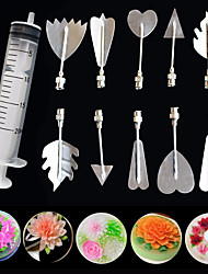 cheap -3D Gelatin Art Tools Set Jelly Art Tools Jelly Cake Stainless Steel Needles Bakeware Tool